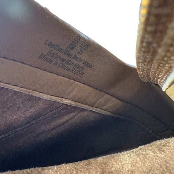 SAM EDELMAN | Rudie Brown Leather Fringe & Studded Ankle Booties 9m side zip - Picture 12 of 15